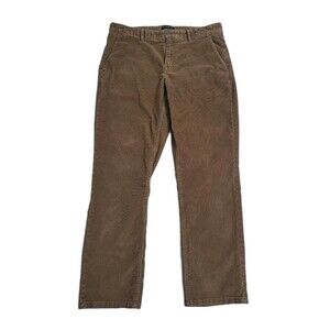Banana Republic Aiden Corduroy Pants Men's 35x32 Brown Casual Chinos